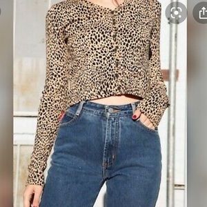 Brandy Melville cheetah paige top